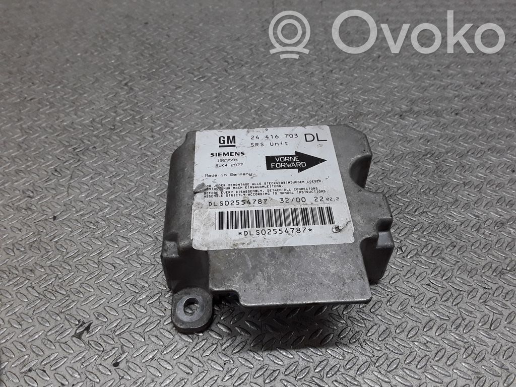 Opel Astra G Airbag control unit/module 