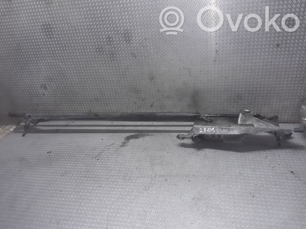 Front wiper linkage and motor