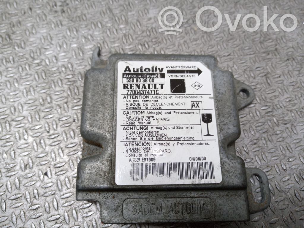 Renault Scenic I Airbag control unit/module 