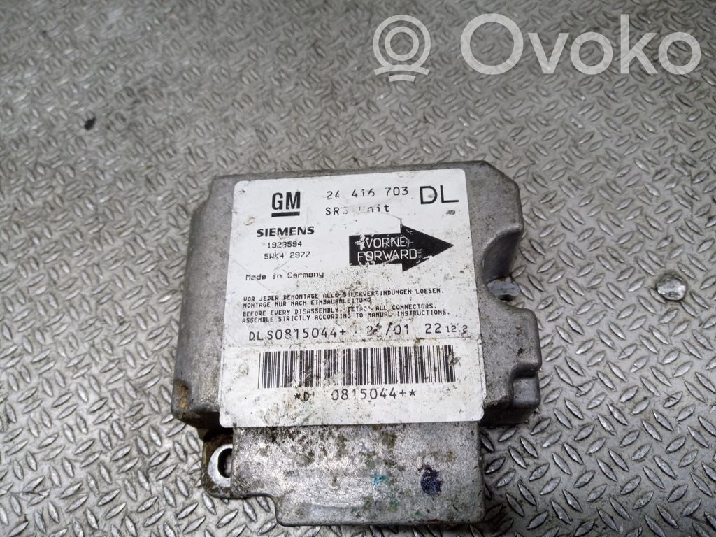 Opel Astra G Airbag control unit/module 