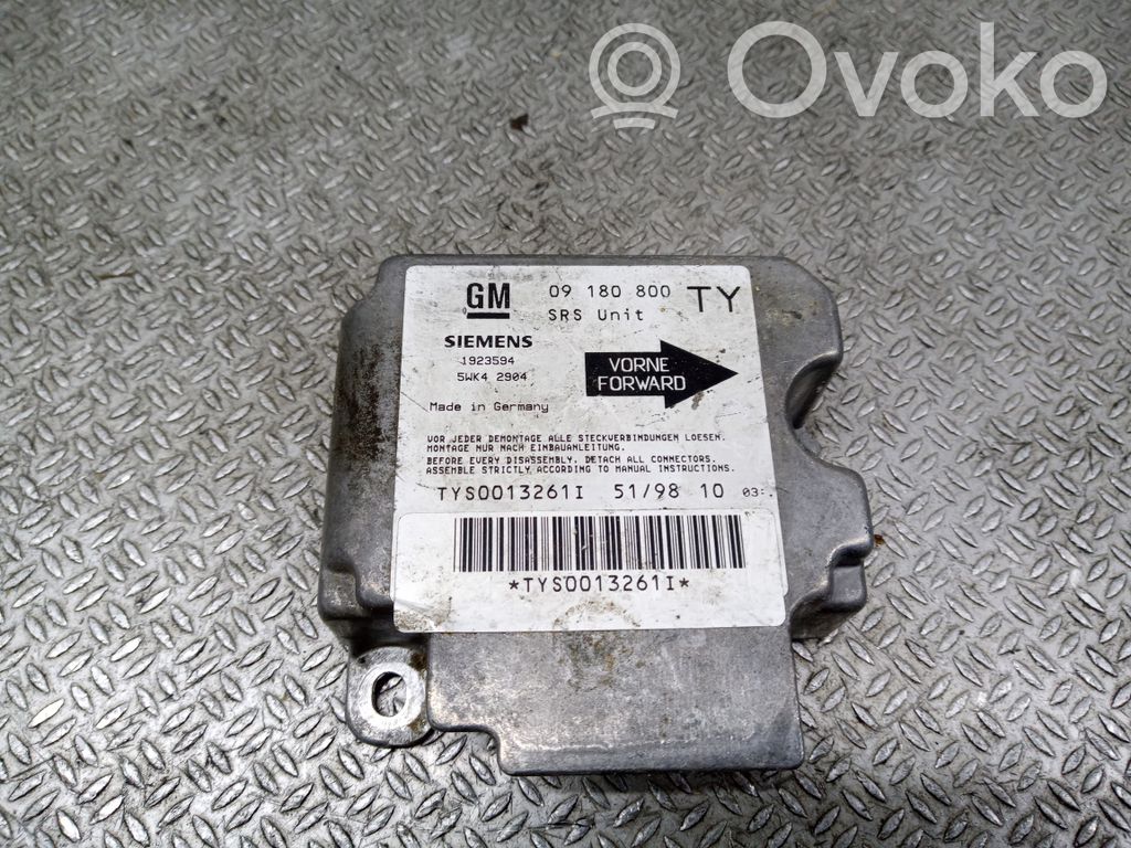 Airbag control unit/module   09180800TY