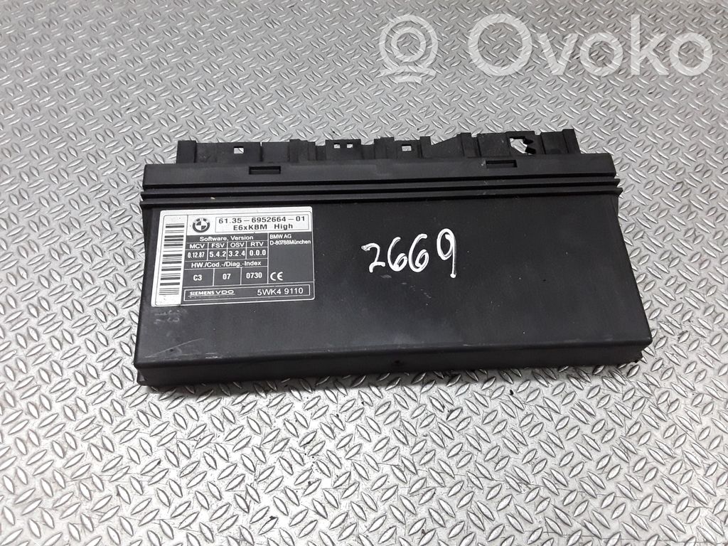BMW 5 E60 E61 Módulo de confort/conveniencia 