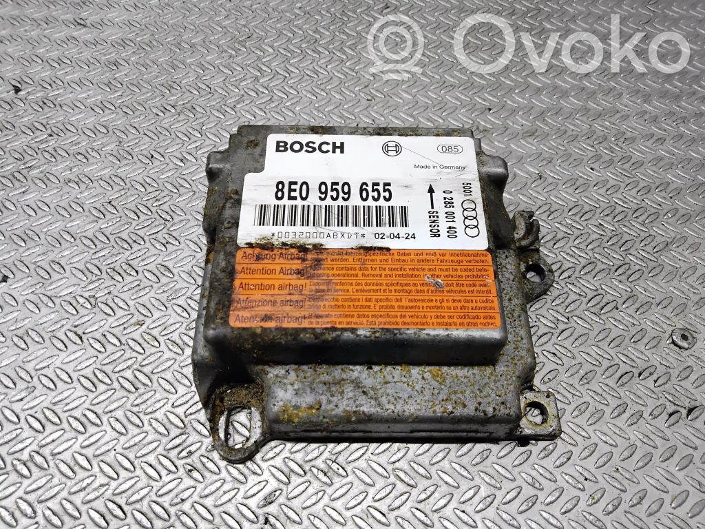 Airbagsteuergerät   8E0959655,0285001400