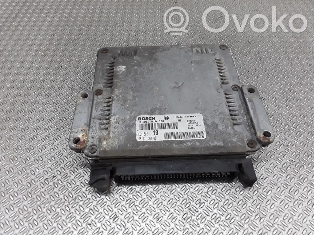 Engine control unit/module   9635158480,0281010137