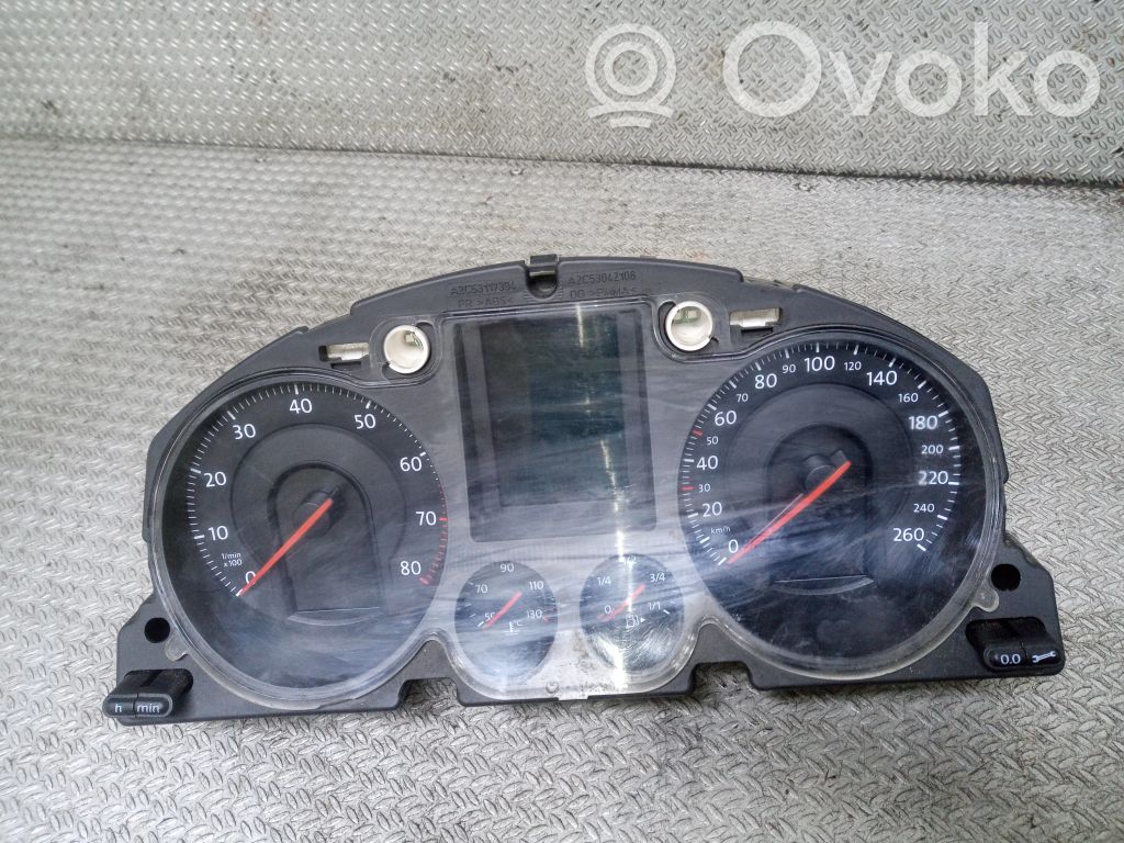 Volkswagen PASSAT B6 Vitezometru (grup de instrumente) 