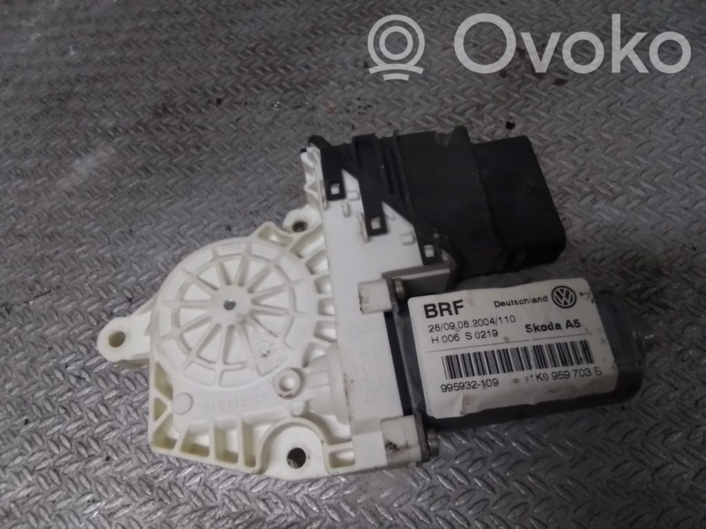 Skoda Octavia Mk2 (1Z) Silniczek podnoszenia szyby drzwi tylnych 