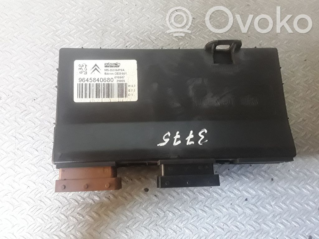 Seat control module   9645840680