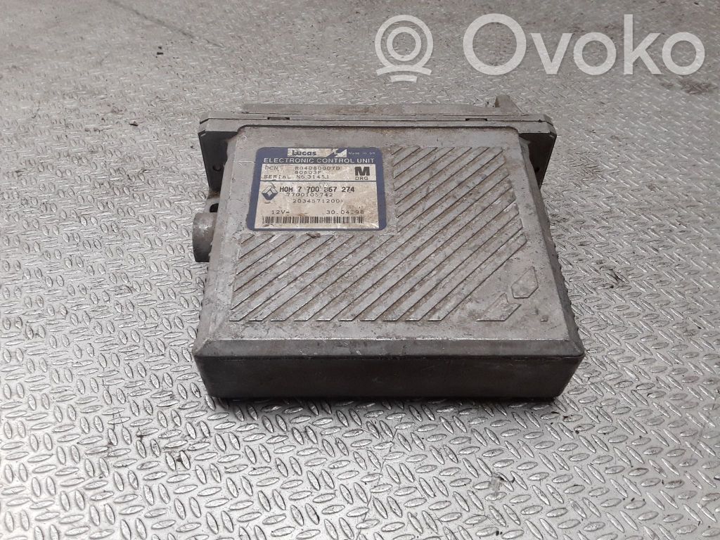 Engine control unit/module   HOM7700867274,7700105742