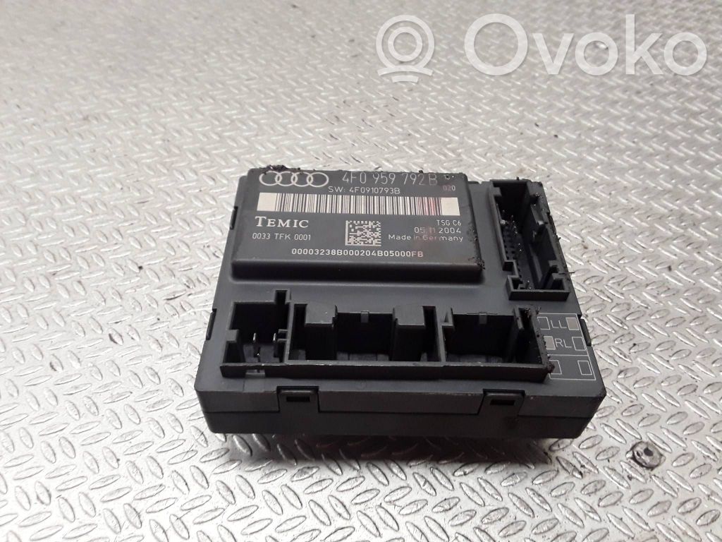 Audi A6 S6 C6 4F Unité de commande module de porte