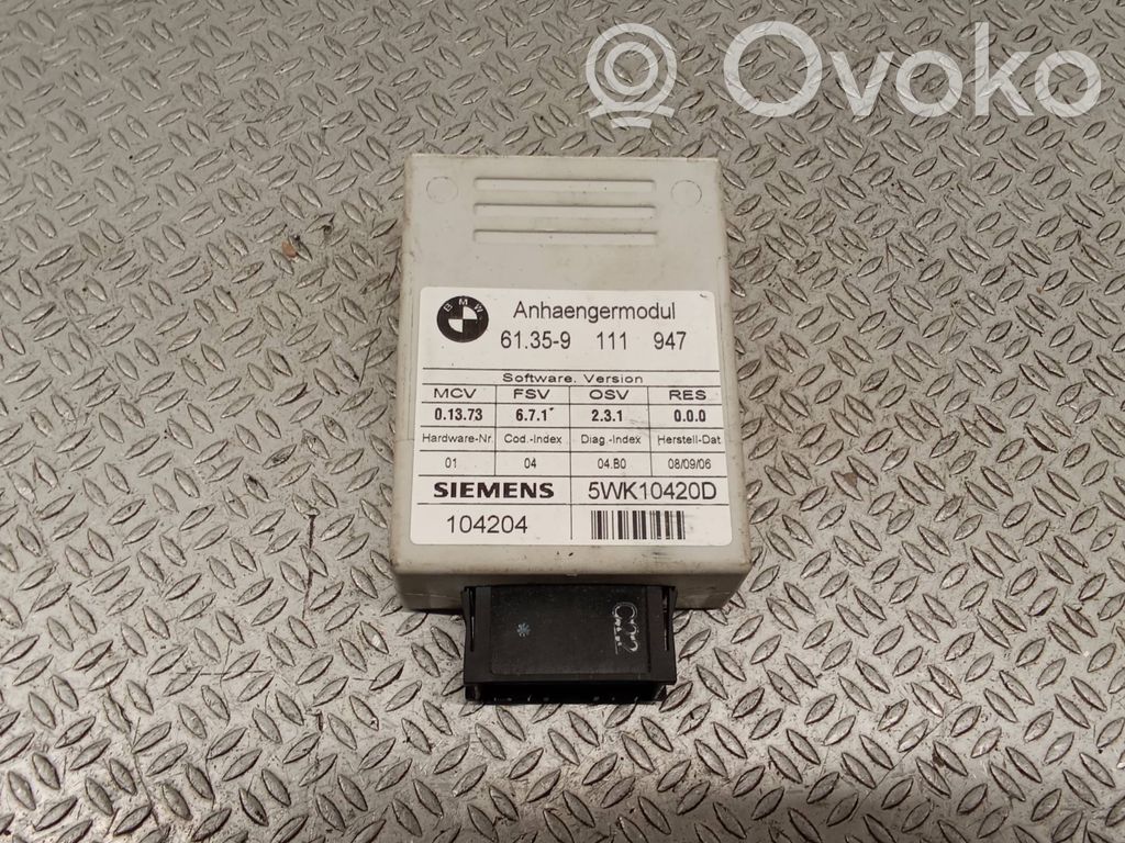 BMW 3 E90 E91 Tow bar relay 