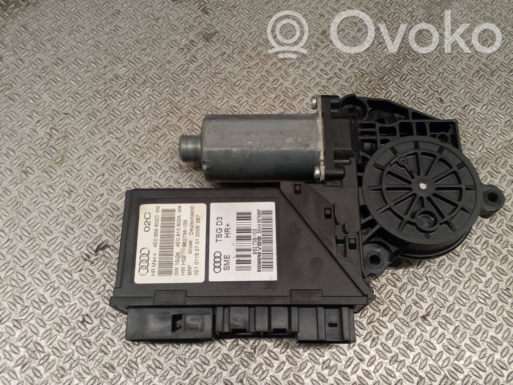Audi A8 S8 D3 4E Asa reguladora de la puerta trasera 