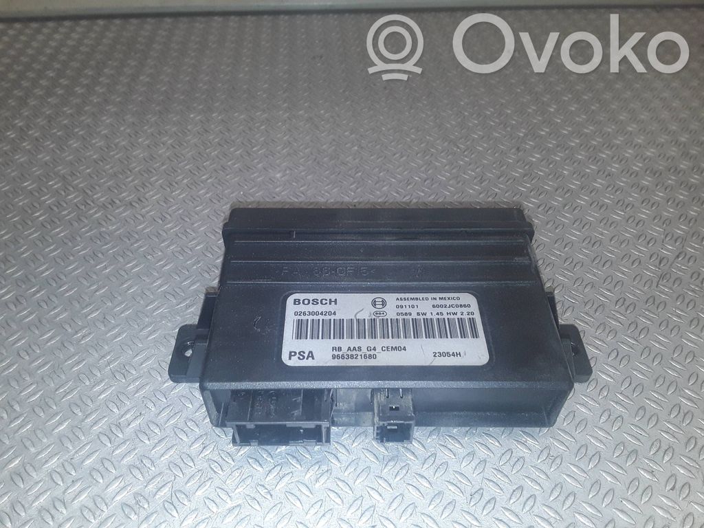Pysäköintitutkan (PCD) ohjainlaite/moduuli   0263004204,9663821680
