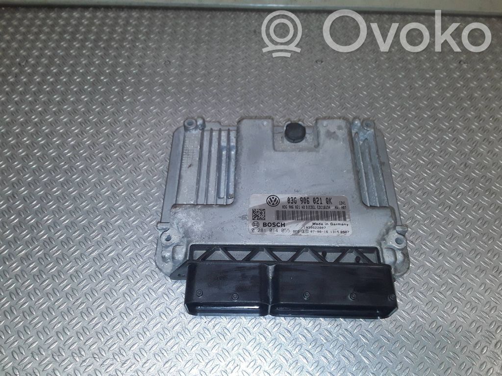 Unidad de control/módulo del motor   03G906021QK,0281014055