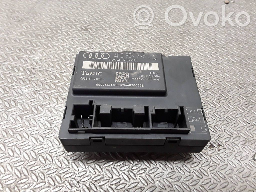 Audi A6 S6 C6 4F Centralina/modulo portiere 