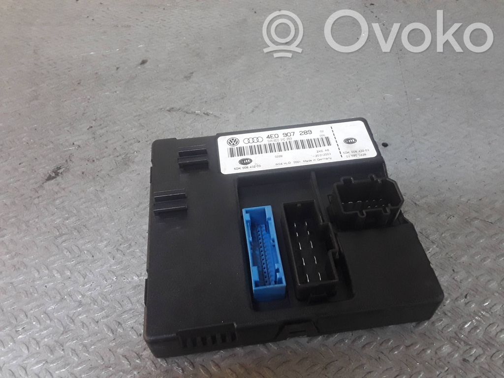 Comfort/convenience module   4E0907289