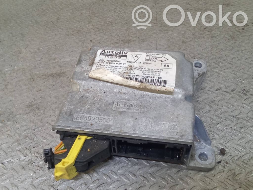 Turvatyynyn ohjainlaite/moduuli   9665558180,610963100