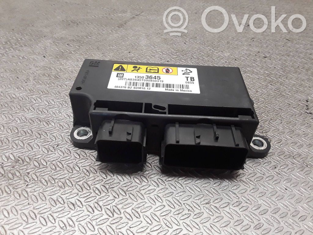 Airbag control unit/module   13503645,404376,AS3645T090850319