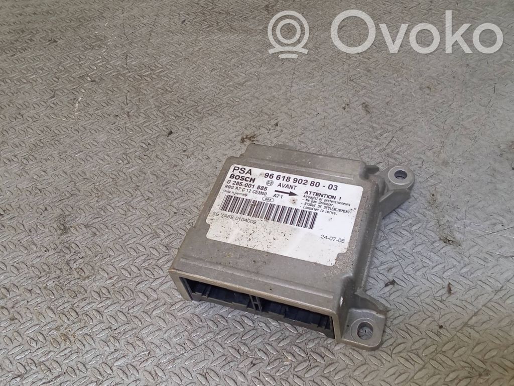 Airbag control unit/module   9661890280,0285001885