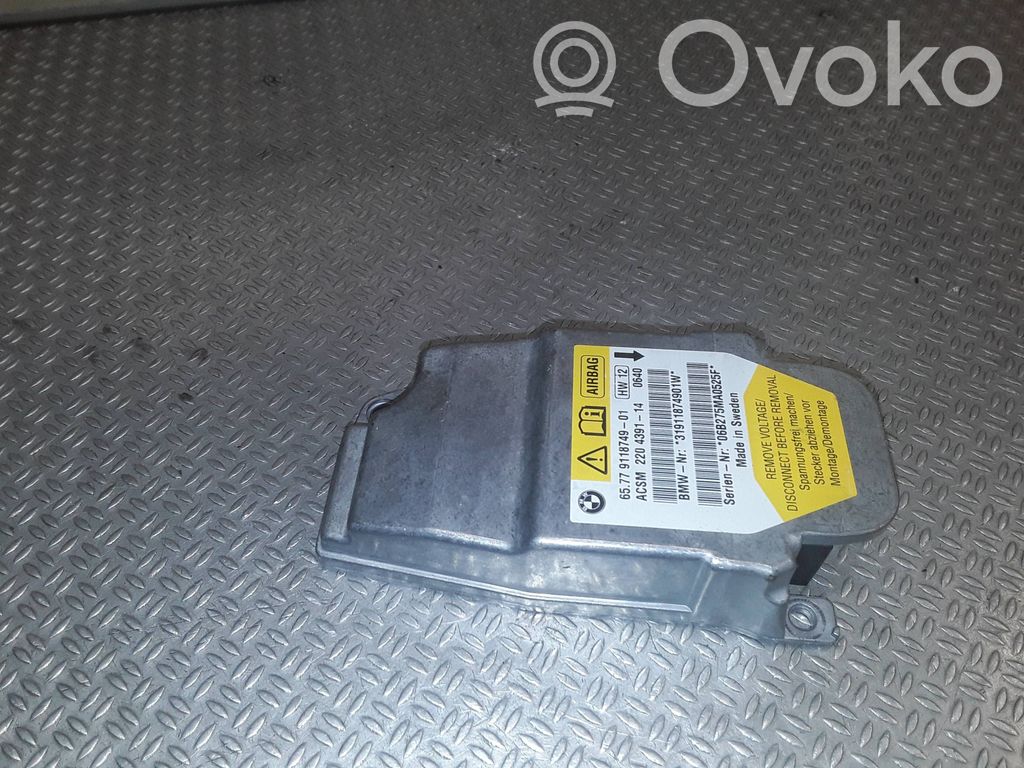 Airbag control unit/module   9118749,31911874901W,2204391,06B275MA0525F