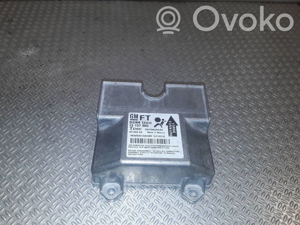 Opel Astra H Sterownik / Moduł Airbag 