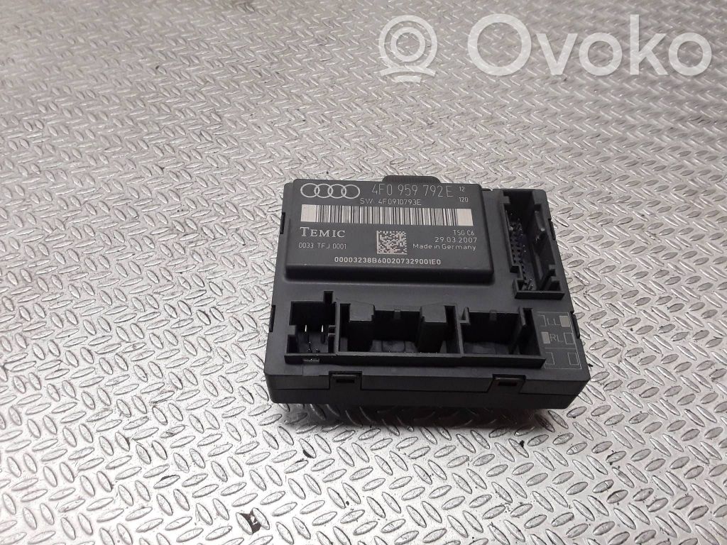 Audi A6 S6 C6 4F Unité de commande module de porte 