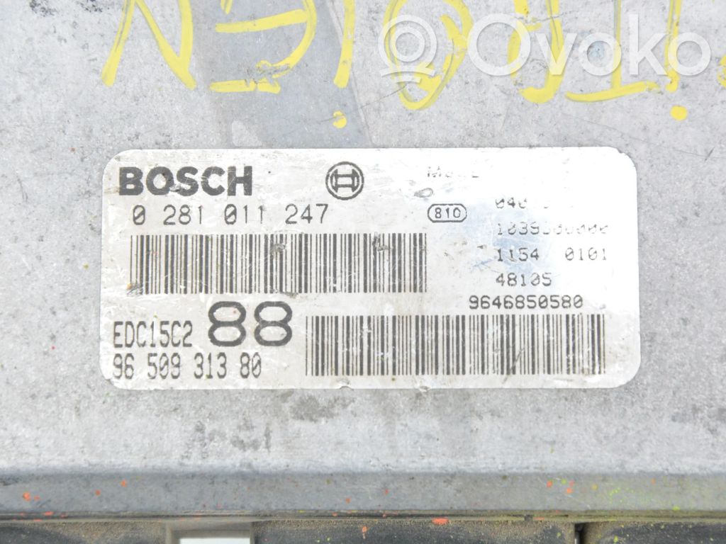 Motorsteuergerät ECU   0281011247,9650931380