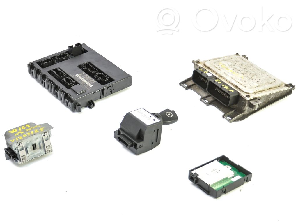 Mercedes-Benz A W169 Komputer / Sterownik ECU i komplet kluczy 