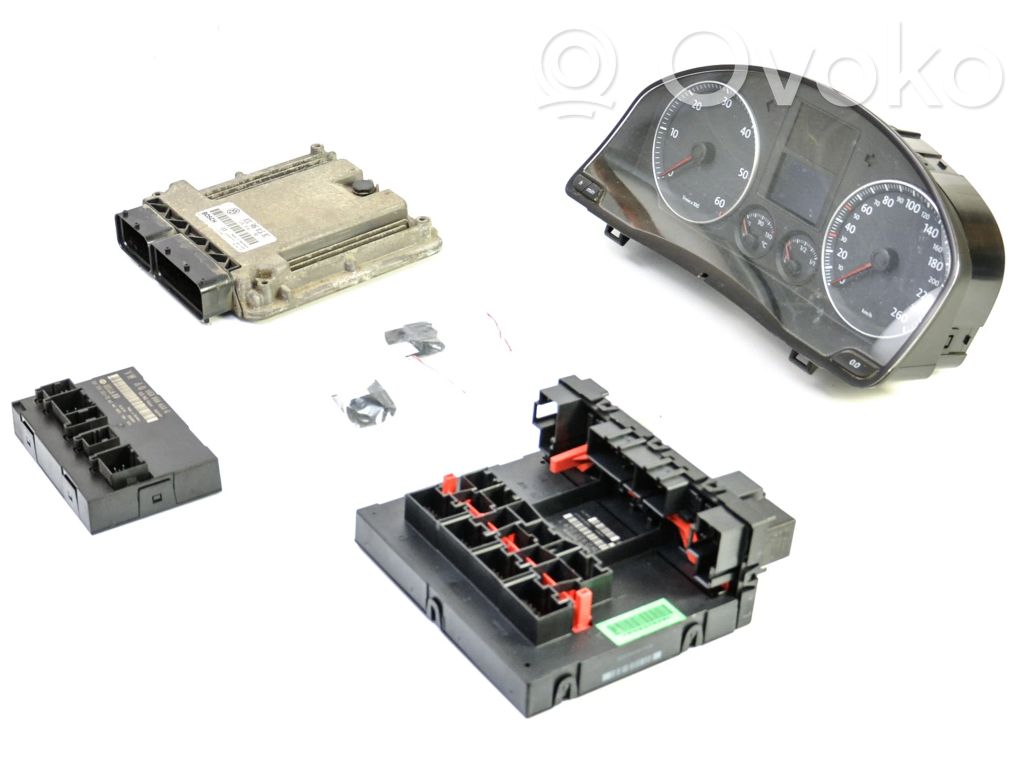 Volkswagen Golf V Engine ECU kit and lock set 