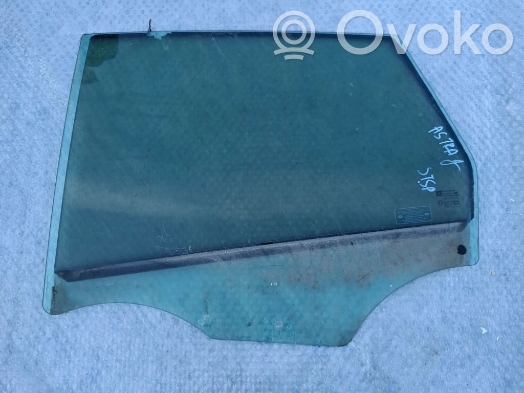 Opel Astra J Rear door window glass 