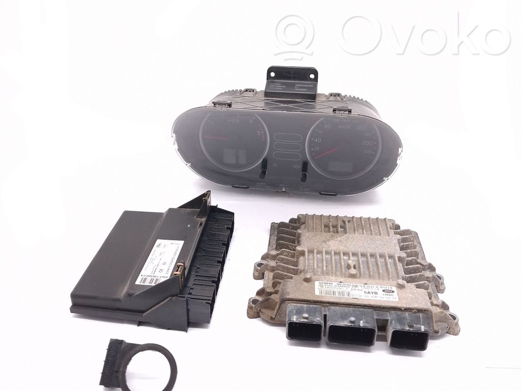 Ford Fiesta Komputer / Sterownik ECU i komplet kluczy 