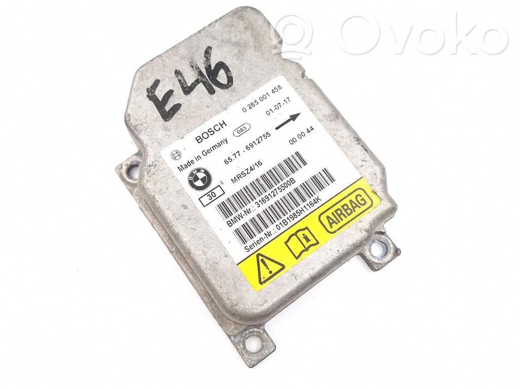 BMW 3 E46 Oro pagalvių valdymo blokas 
