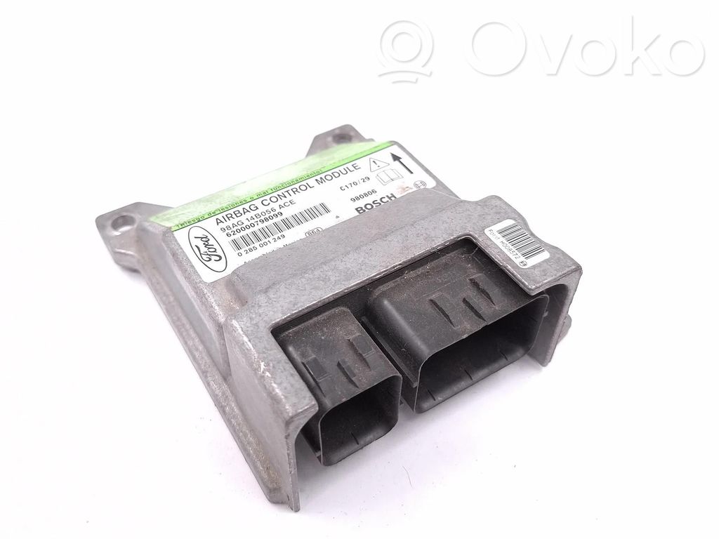 Sterownik / Moduł Airbag   98AG14B056ACE,620000798099,0285001249,980806,C17029,H008572