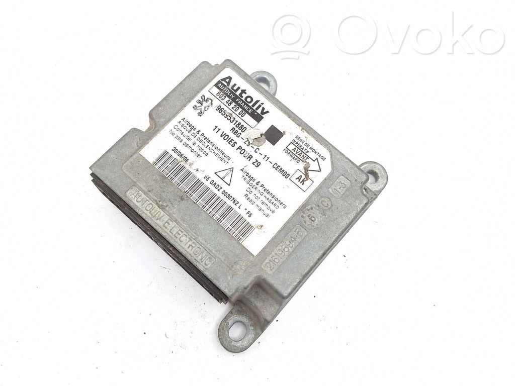 Peugeot 607 Unitate/modul de comandă airbaguri 