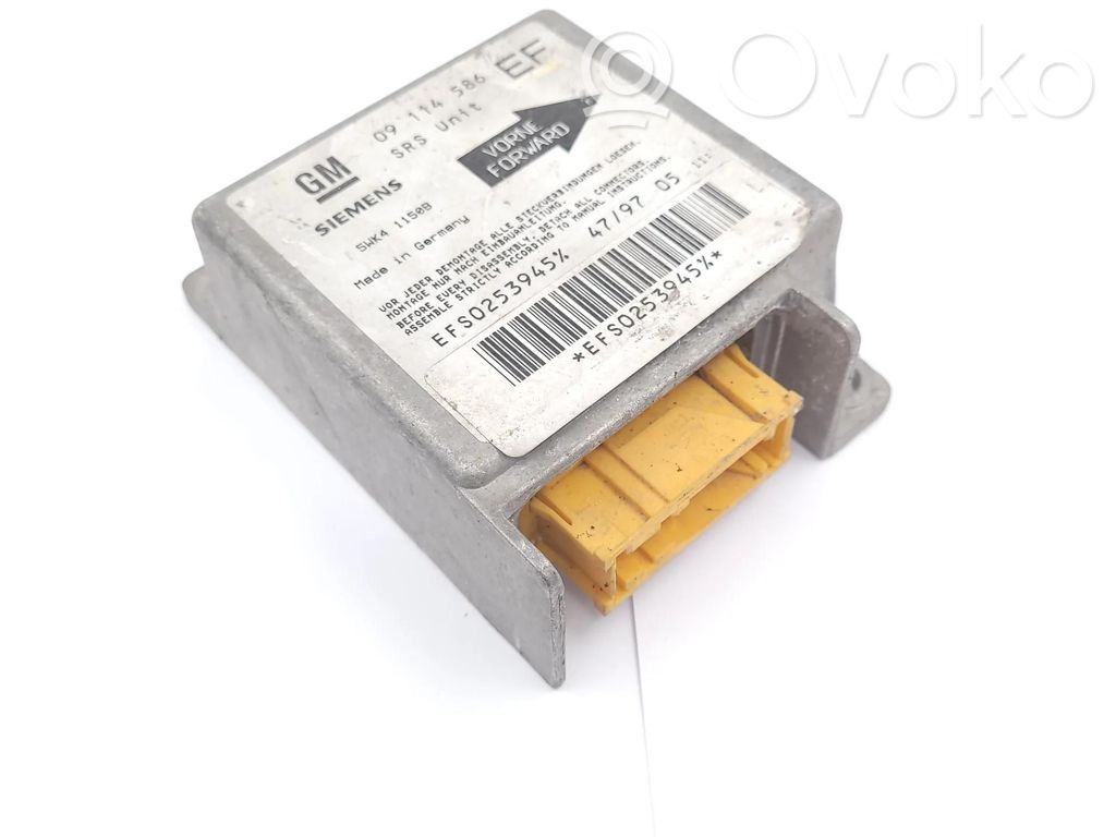 Opel Tigra A Unidad de control/módulo del Airbag 