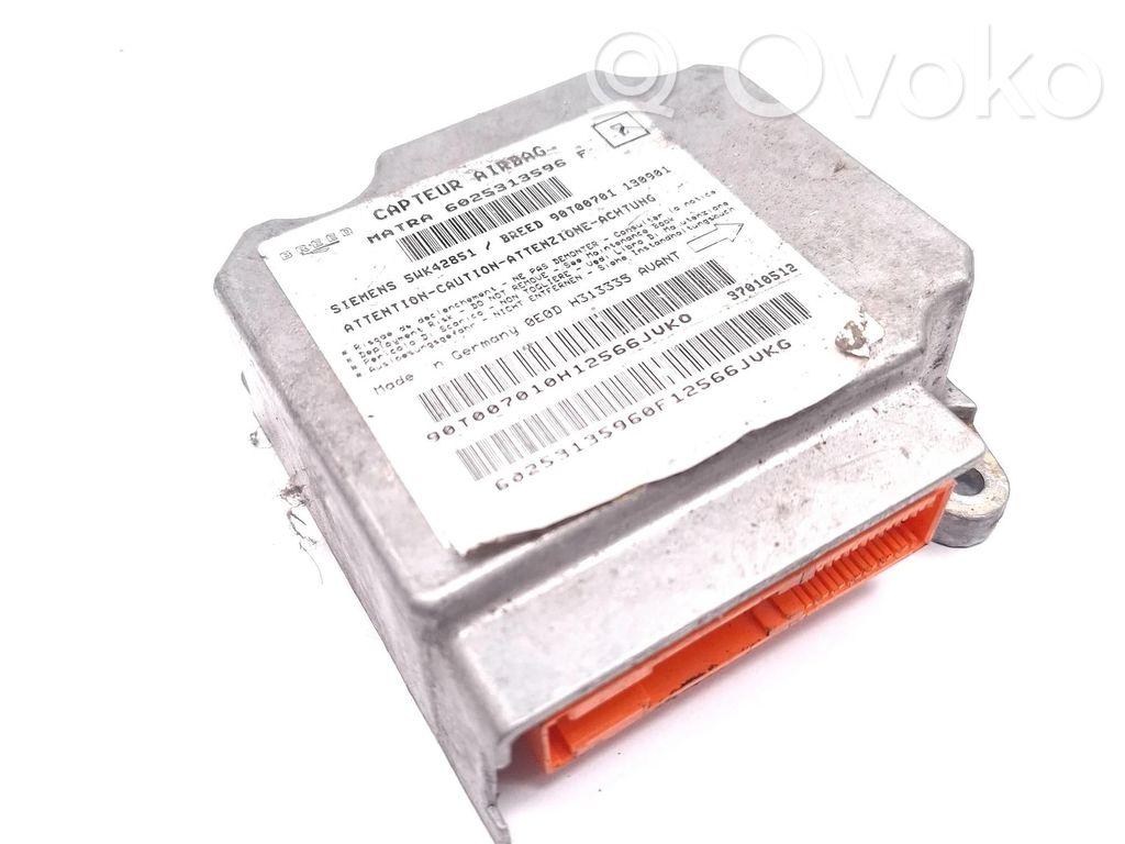 Airbag control unit/module   6025313596F,5WK42851,90T00701,130901,97010512,H313335