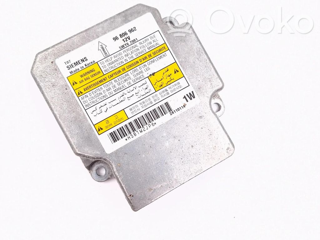 Chevrolet Aveo Airbag control unit/module 
