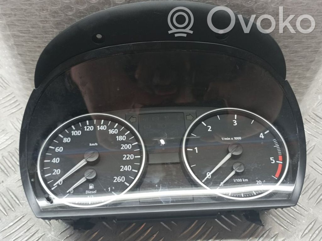 BMW 3 E90 E91 Spidometrs (instrumentu panelī) 