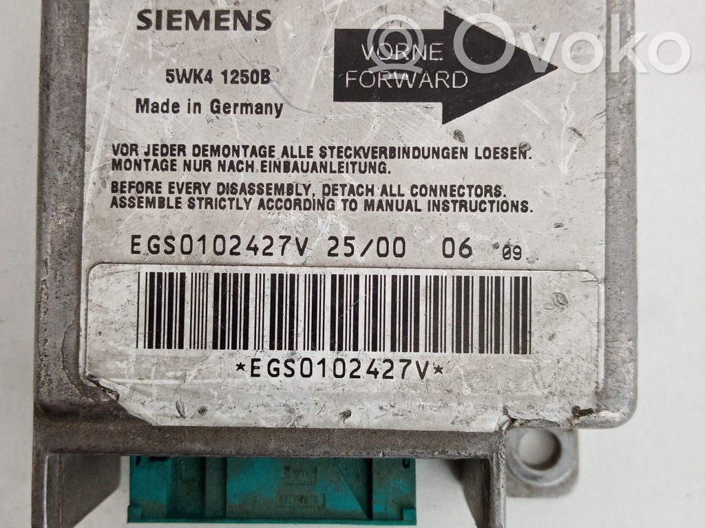 Airbag control unit/module   09114587EG,5WK41250B