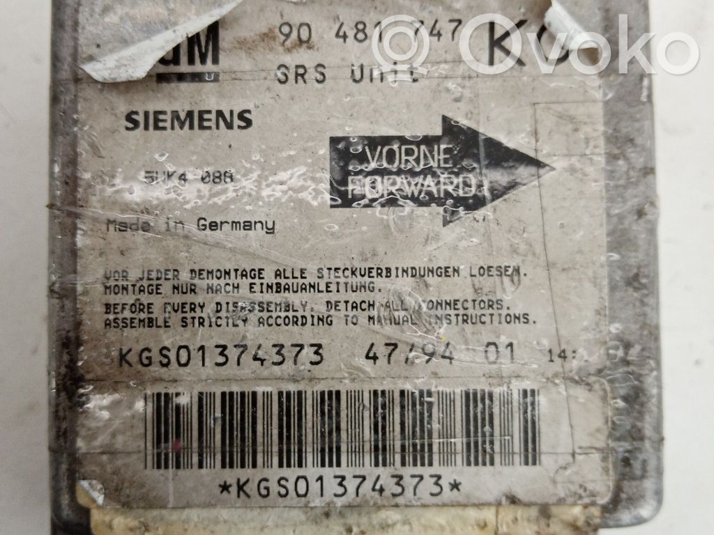 Opel Corsa B Airbag control unit/module 