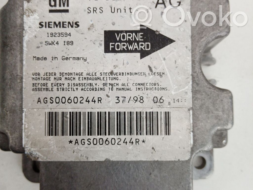 Opel Corsa B Airbag control unit/module 