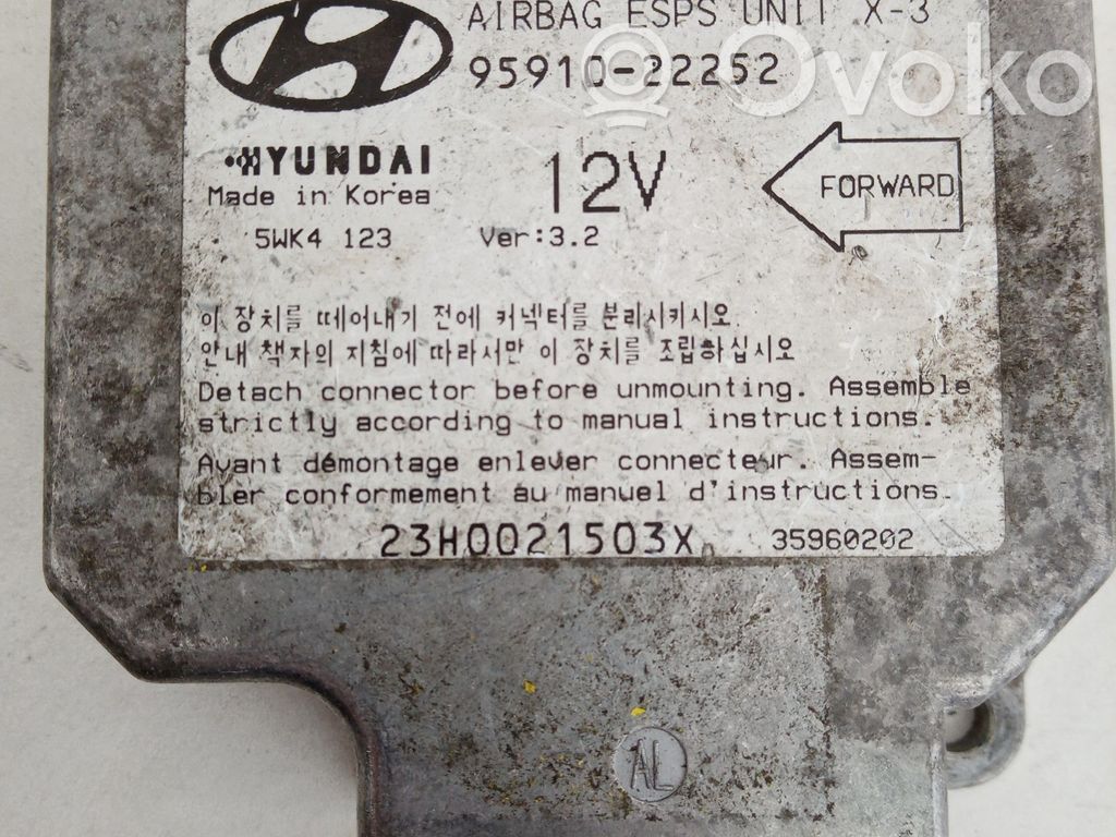 Hyundai Accent Module de contrôle airbag 