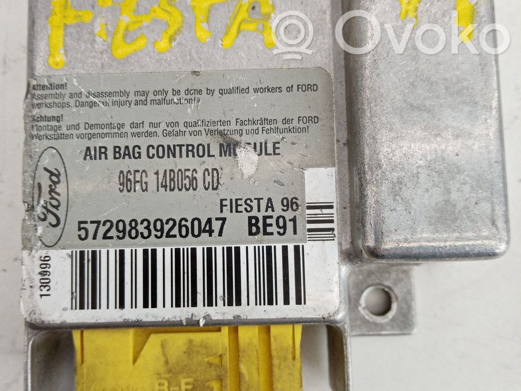 Airbag control unit/module   96FG14B056CD,572983926047,BE91