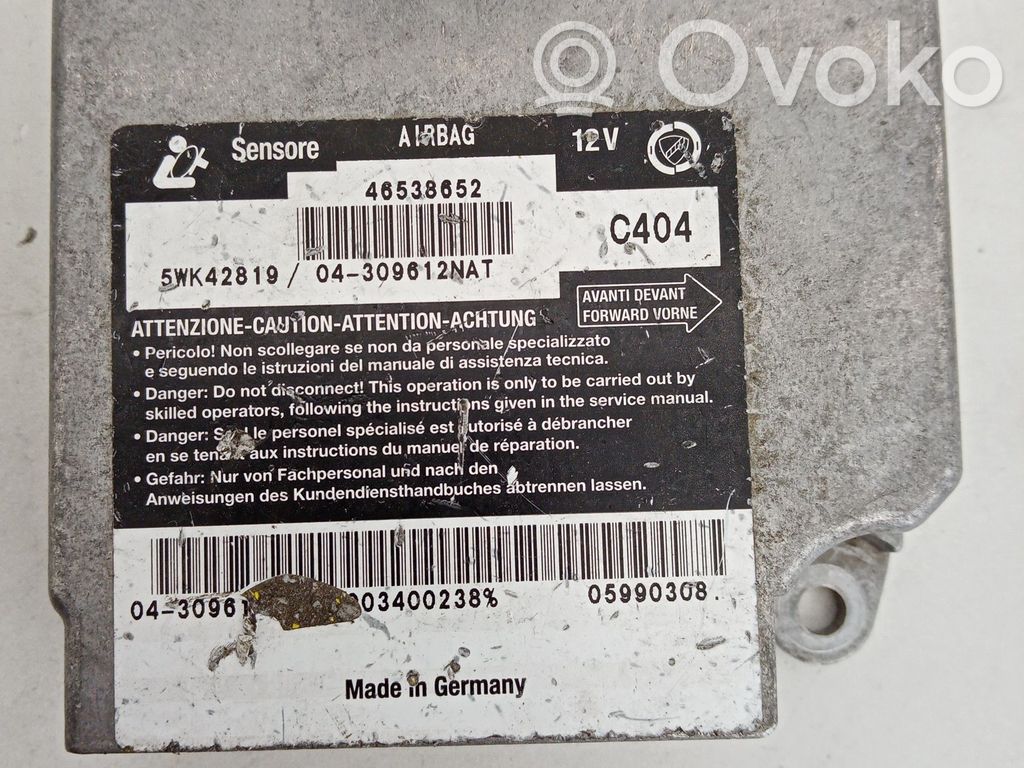 Fiat Marea Airbag control unit/module 