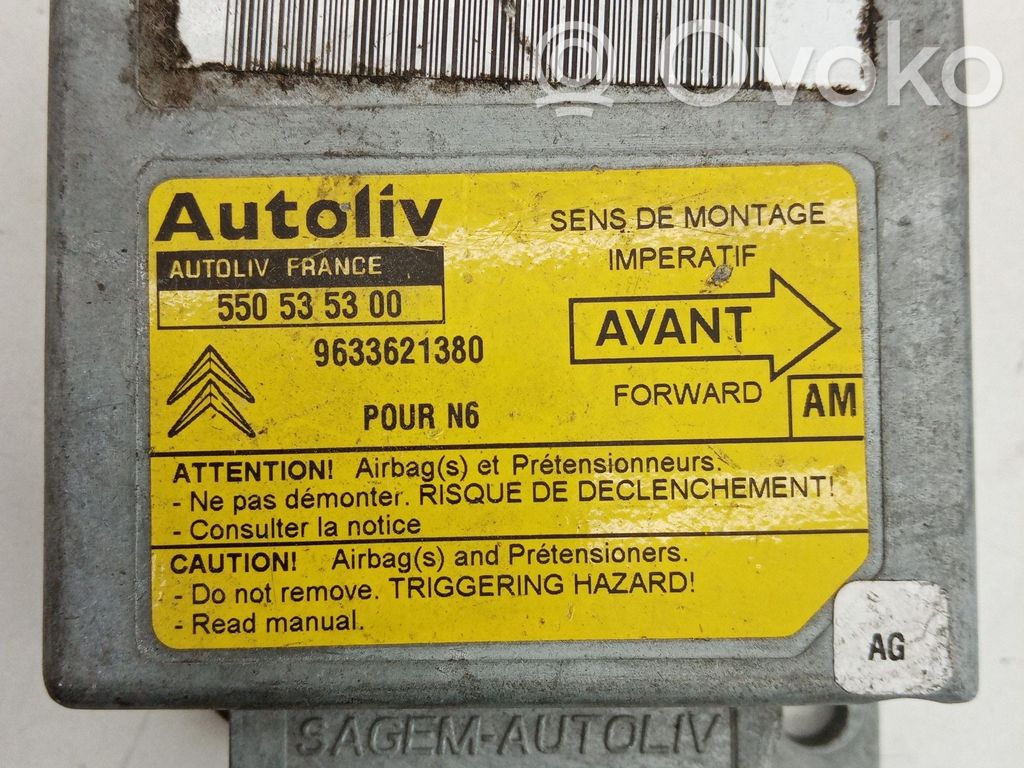 Airbag control unit/module   550535300,9633621380