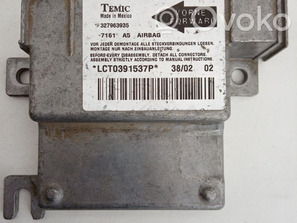 Opel Corsa C Module de contrôle airbag 