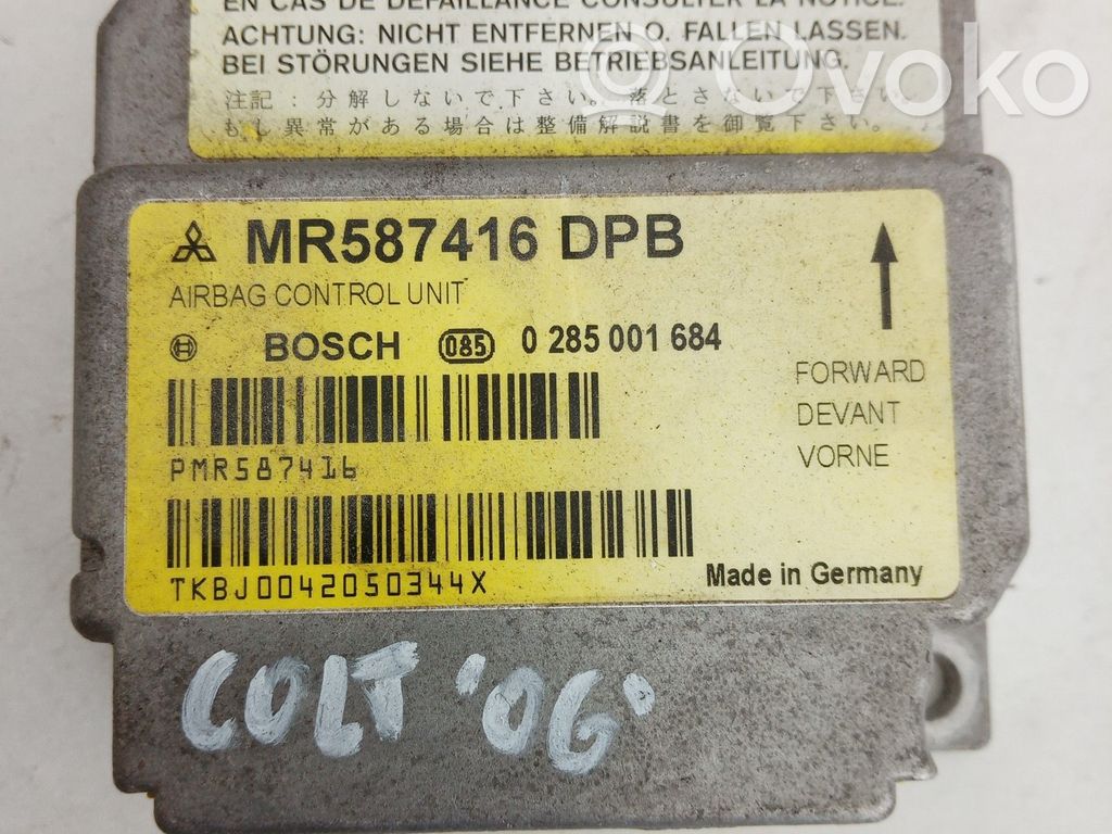 Mitsubishi Colt CZ3 Sterownik / Moduł Airbag 