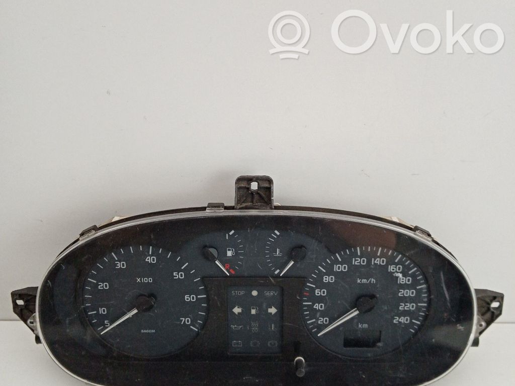 Speedometer (instrument cluster)   P7700427900,NS0076543J,SAGEM,X64ADACEU