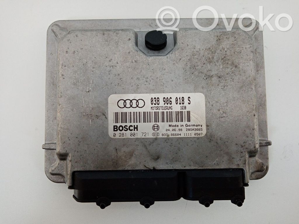 Engine control unit/module   038906018S,0281001721,BOSCH