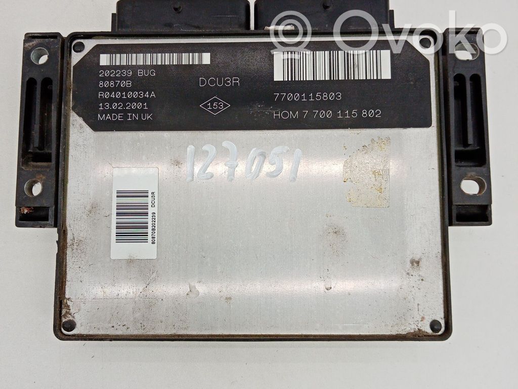 Renault Kangoo I Engine control unit/module 