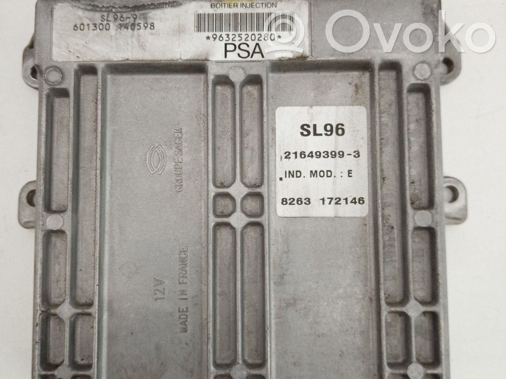 Engine control unit/module   SAGEM,316493993,61300140598SL96,SL969